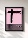 #noir Tableau de l'album Paradize +10 - Edition Deluxe de Indochine, cadre noir, imprimé et encadré en France