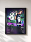 #noir Blue Dream & Lean von Juicy J als gerahmter Kunstdruck, schwarzer Rahmen, gedruckt und gerahmt in Frankreich