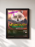 #noir Tableau de l'album Guardians 2: Awesome Galaxy Mix Soundtrack 2017 de Fandom, cadre noir, imprimé et encadré en France