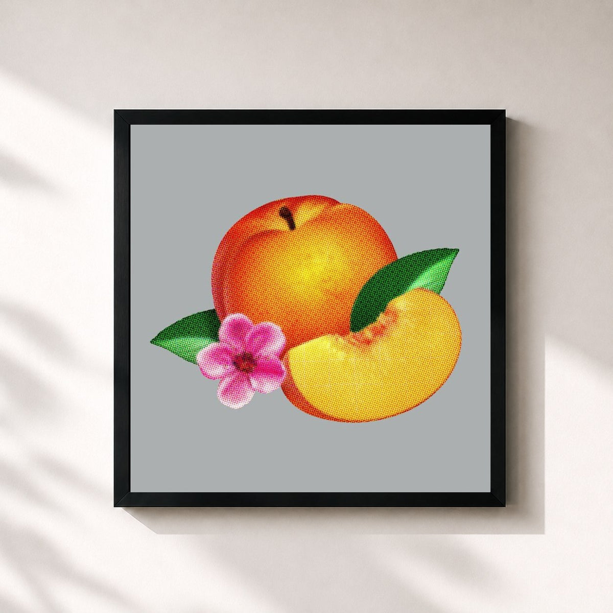 #noir Tableau carré de l'album Bankrupt! de Phoenix, cadre noir 32x32 cm
