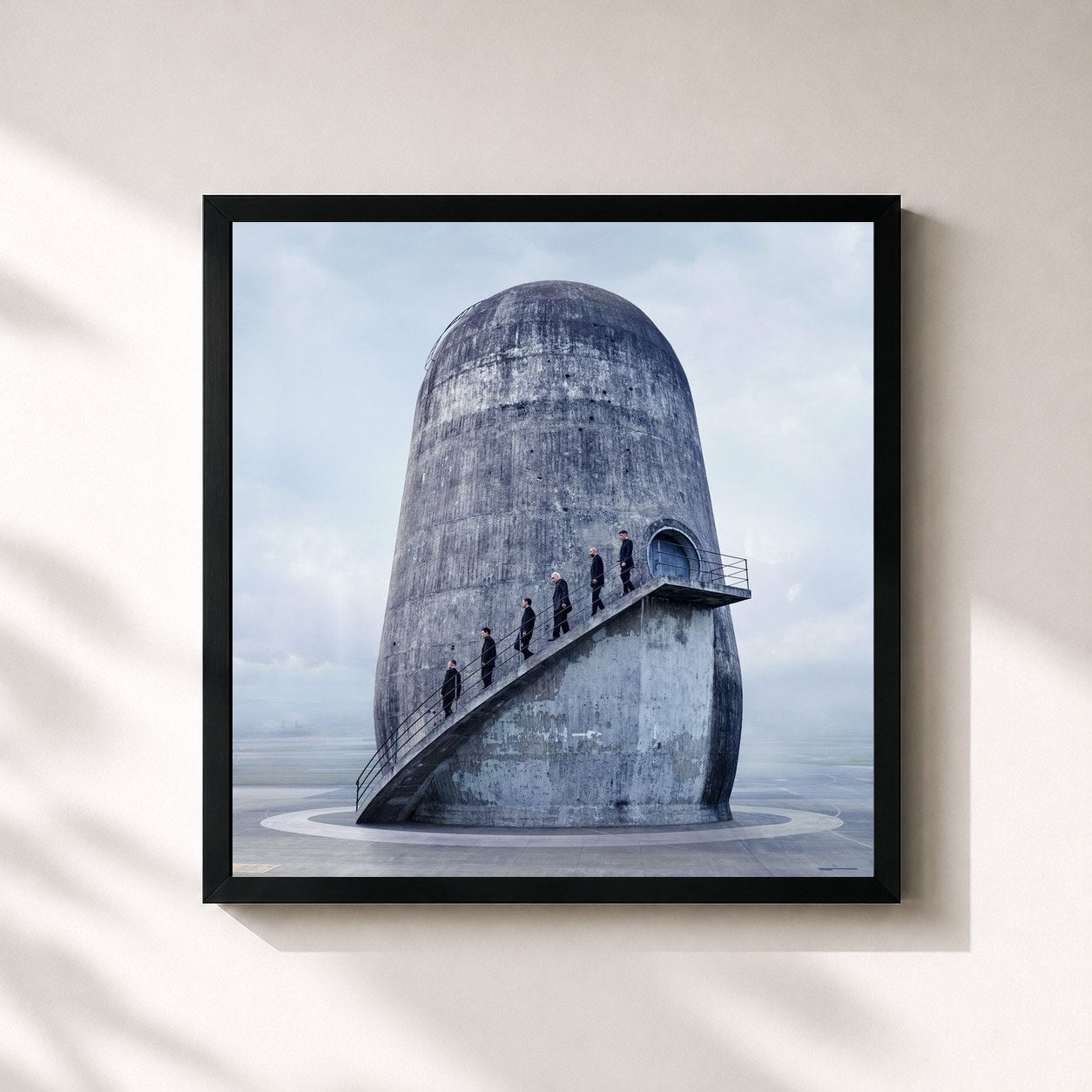 #noir Zeit by Rammstein as a square framed art print, black 32x32 cm frame