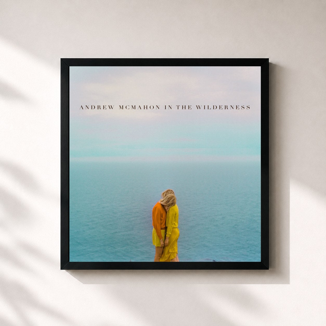 #noir Tableau carré de l'album Andrew McMahon In The Wilderness de Andrew McMahon in the Wilderness, cadre noir 32x32 cm