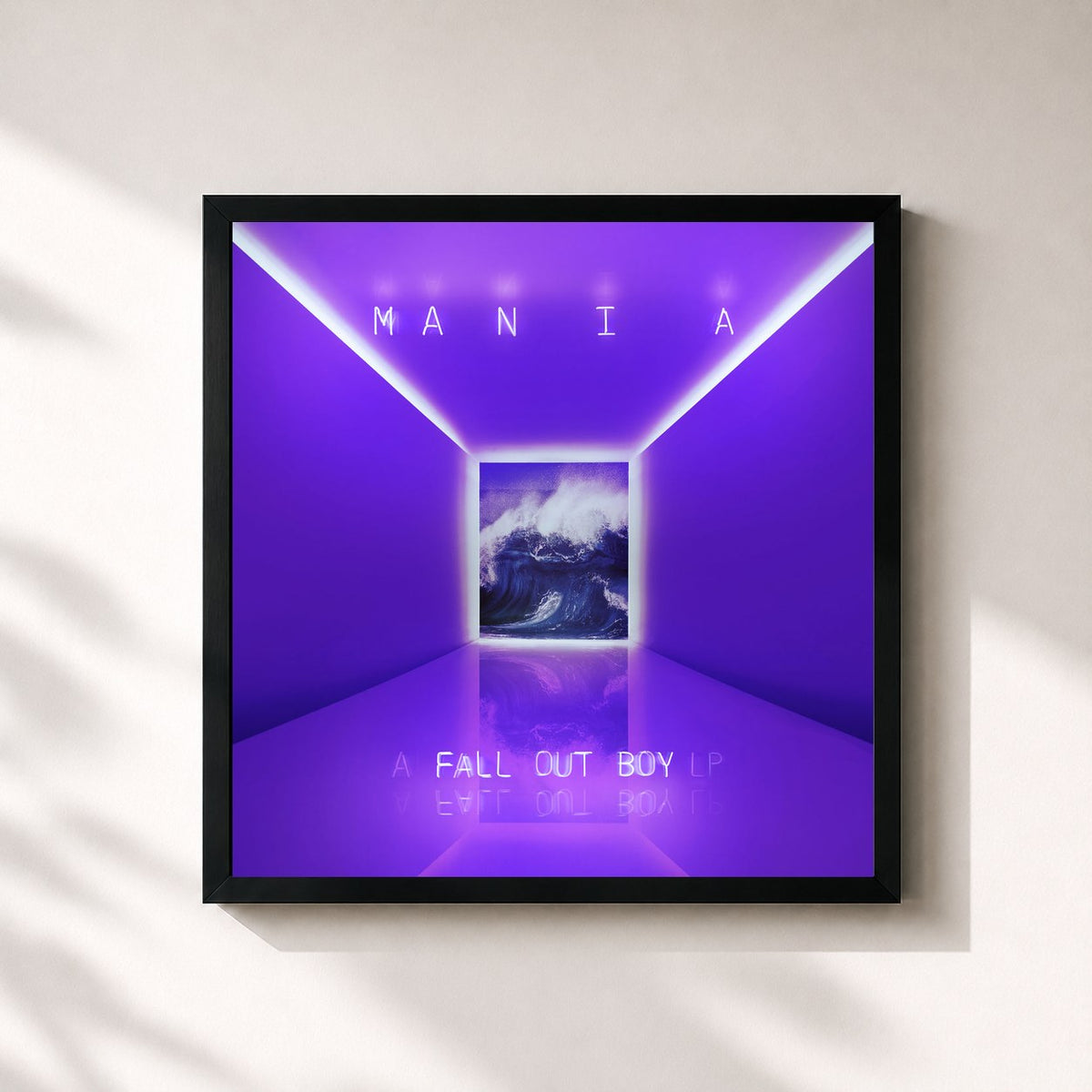 #noir MANIA by Fall Out Boy as a square framed art print, black 32x32 cm frame