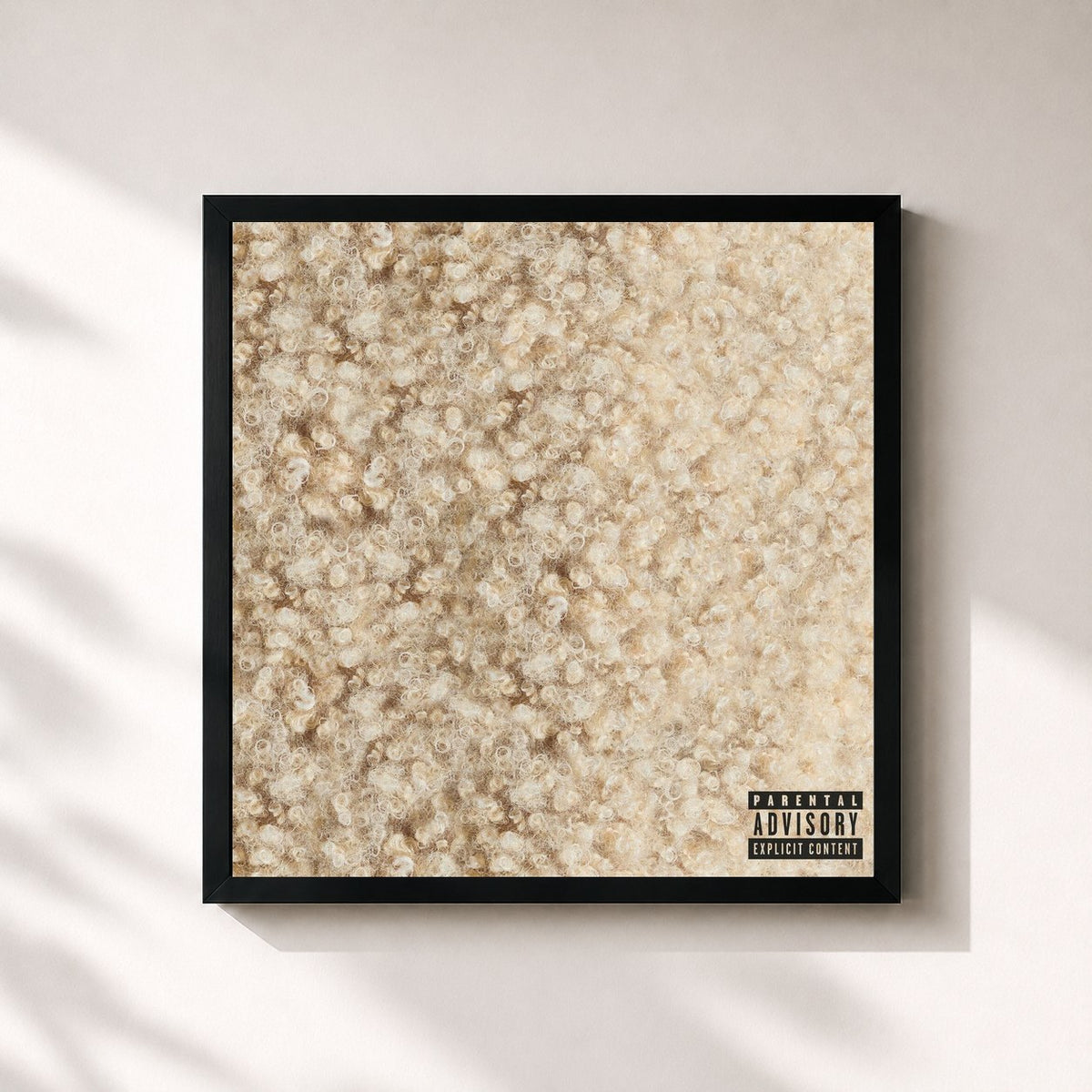 #noir Tableau carré de l'album Scarlet 2 CLAUDE de Doja Cat, cadre noir 32x32 cm