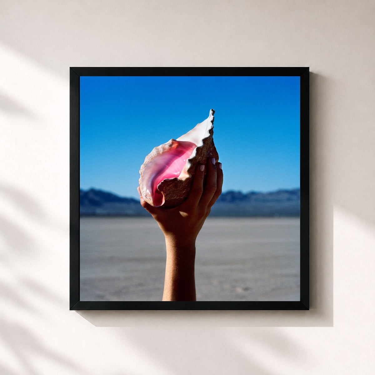#noir Tableau carré de l'album Wonderful Wonderful de The Killers, cadre noir 32x32 cm