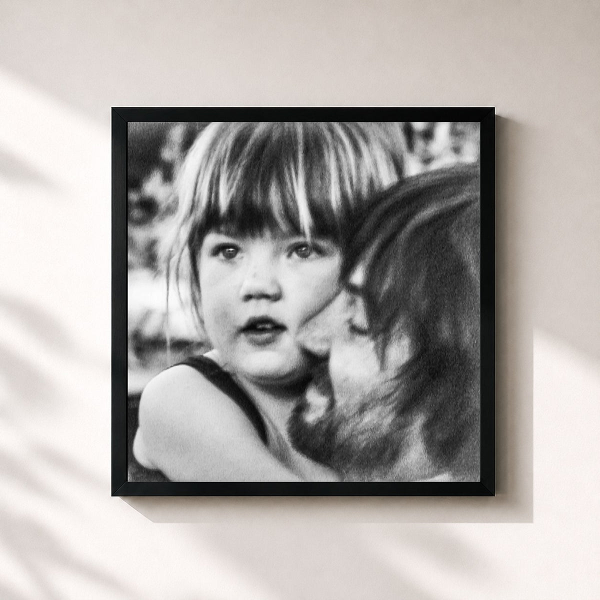 #noir Tableau carré de l'album Deadbeat de Tame Impala, cadre noir 32x32 cm