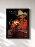 #noir Tableau de l'album Le Hace Falta Un Beso de El Chapo De Sinaloa, cadre noir, imprimé et encadré en France