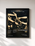 #noir Tableau de l'album Farewell Tour de The Doobie Brothers, cadre noir, imprimé et encadré en France