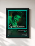 #noir Great Women Of Song: Dinah Washington di Dinah Washington in stampa incorniciata, cornice nera, stampata e incorniciata in Francia