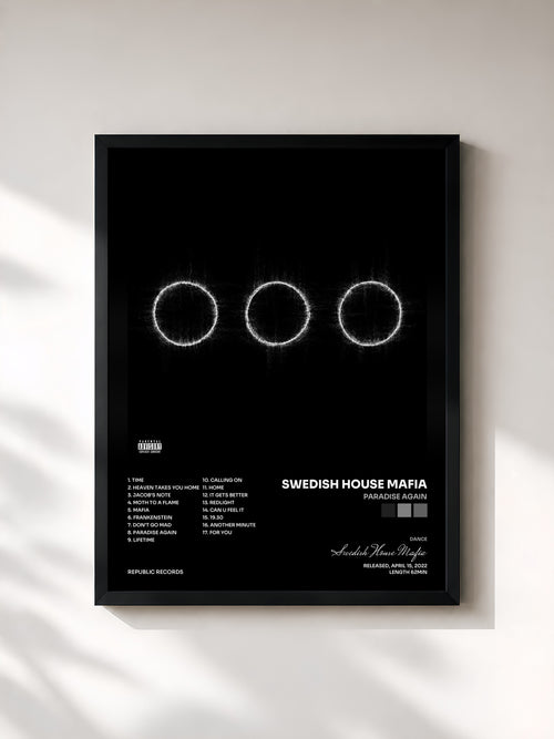 Swedish House Mafia · Paradise Again — Affiche encadrée