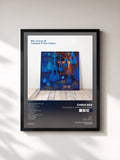 #noir Tableau de l'album Blue Guitars III - Louisiana & New Orleans de Chris Rea, cadre noir, imprimé et encadré en France