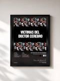 #noir Tableau de l'album Victimas Del Doctor Cerebro de Victimas Del Doctor Cerebro, cadre noir, imprimé et encadré en France