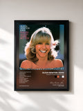 #noir Tableau de l'album Making A Good Thing Better de Olivia Newton-John, cadre noir, imprimé et encadré en France