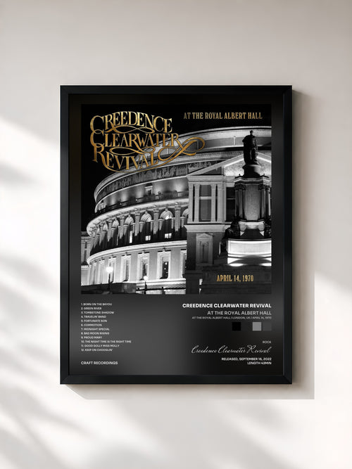 Creedence Clearwater Revival · At The Royal Albert Hall (At The Royal Albert Hall / London, UK / April 14, 1970) — Gerahmter Kunstdruck