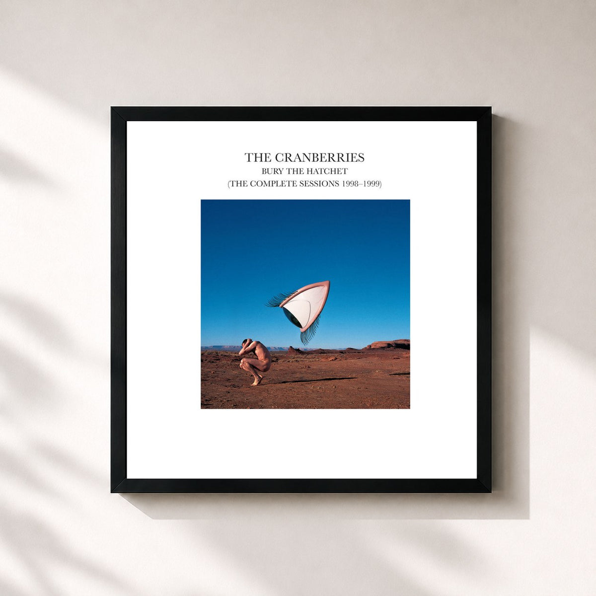 #noir Bury The Hatchet (The Complete Sessions 1998-1999) by The Cranberries as a square framed art print, black 32x32 cm frame