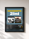 #noir 2 in 1: Tales from the Beach & Transatlantic R.P.M. di Incognito in stampa incorniciata, cornice nera, stampata e incorniciata in Francia