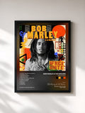 #noir Tableau de l'album Africa Unite de Bob Marley & The Wailers, cadre noir, imprimé et encadré en France
