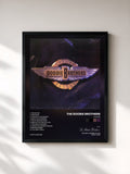 #noir Tableau de l'album Cycles de The Doobie Brothers, cadre noir, imprimé et encadré en France