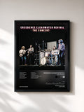 #noir The Concert von Creedence Clearwater Revival als gerahmter Kunstdruck, schwarzer Rahmen, gedruckt und gerahmt in Frankreich