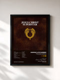 #noir Tableau de l'album Jesus Christ Superstar (50th Anniversary / Remastered 2021) de Andrew Lloyd Webber, cadre noir, imprimé et encadré en France