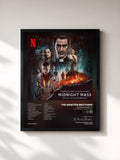 #noir Tableau de l'album Midnight Mass: S1 (Soundtrack from the Netflix Series) de The Newton Brothers, cadre noir, imprimé et encadré en France