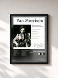 #noir Tableau de l'album Van Morrison - Brown Eyed Girl, The Bang Recordings de Van Morrison, cadre noir, imprimé et encadré en France