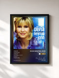 #noir Tableau de l'album Back With A Heart de Olivia Newton-John, cadre noir, imprimé et encadré en France