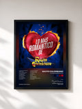 #noir Tableau de l'album Lo Más Romántico De de Rayito Colombiano, cadre noir, imprimé et encadré en France
