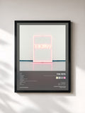 #noir Tableau de l'album I like it when you sleep, for you are so beautiful yet so unaware of it de The 1975, cadre noir, imprimé et encadré en France
