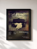 #noir Tableau de l'album A Twist In My Story de Secondhand Serenade, cadre noir, imprimé et encadré en France