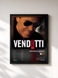 #noir Tableau de l'album TuttoVenditti de Antonello Venditti, cadre noir, imprimé et encadré en France