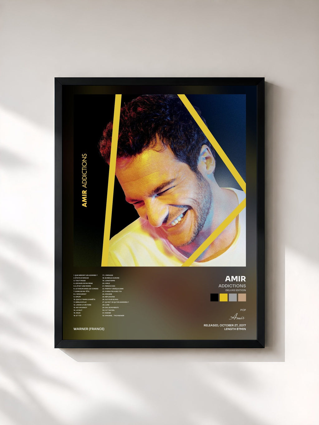#noir Addictions (Deluxe Edition) von Amir als gerahmter Kunstdruck, schwarzer Rahmen, gedruckt und gerahmt in Frankreich