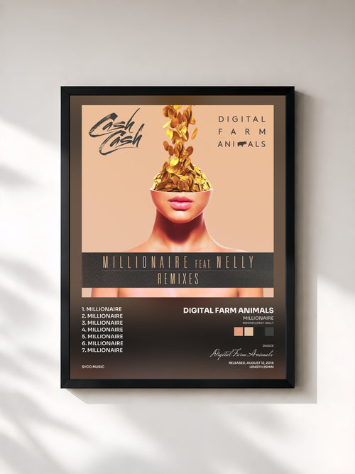 Digital Farm Animals · Millionaire (Remixes) (feat. Nelly) — Affiche encadrée