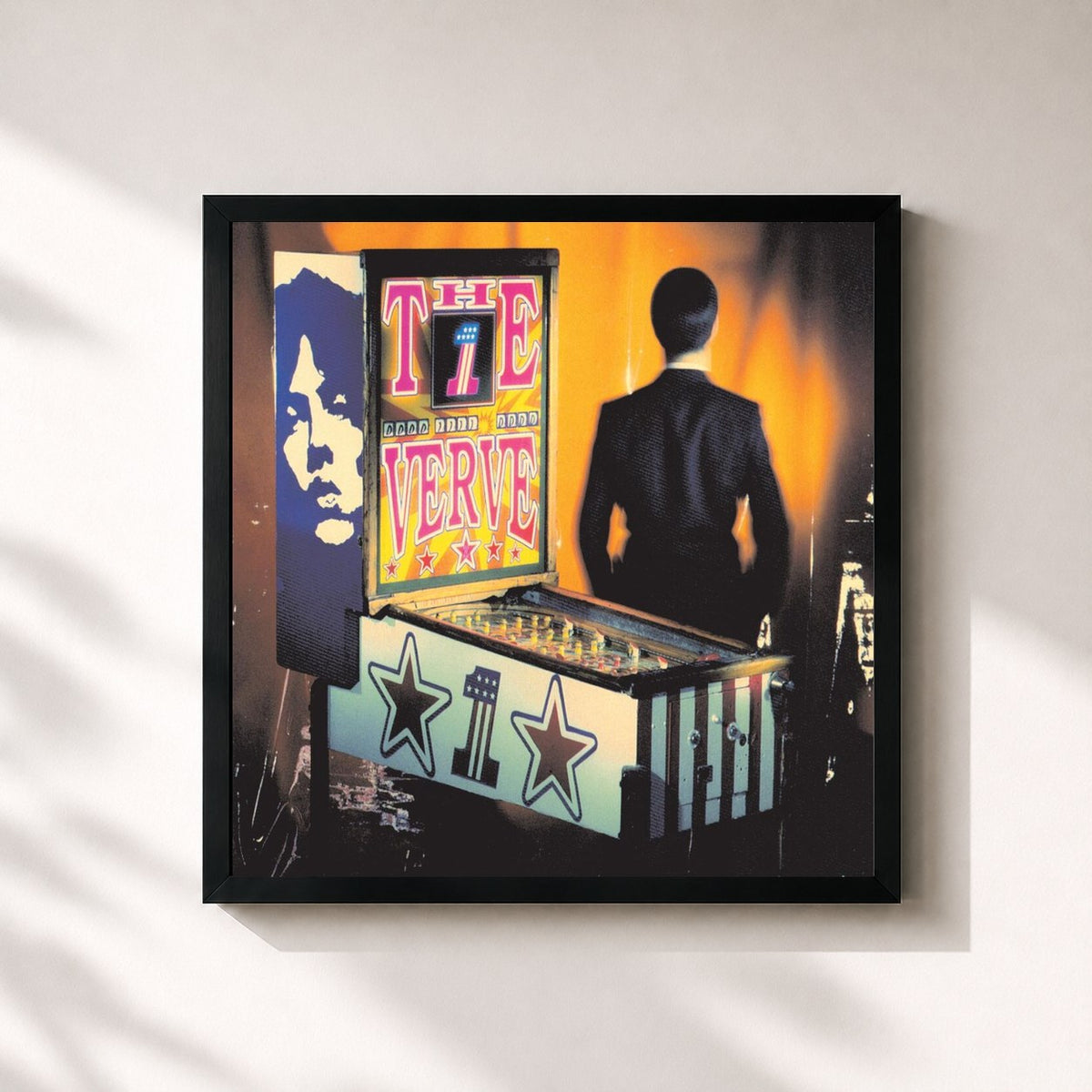 #noir No Come Down (B Sides & Outtakes) di The Verve in stampa quadrata incorniciata, cornice nera 32x32 cm