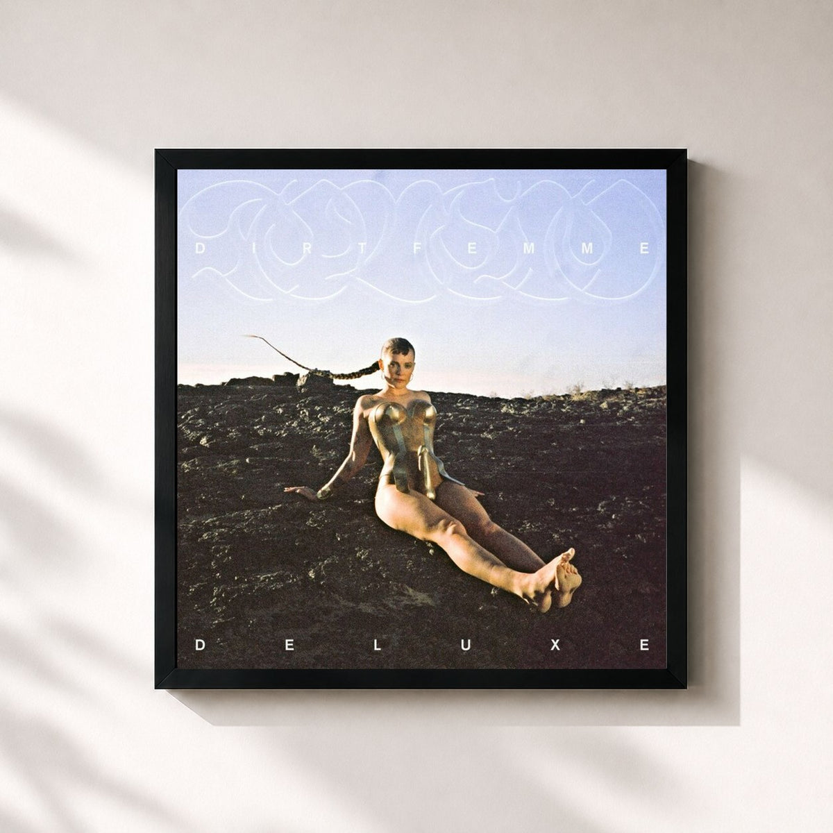 #noir Tableau carré de l'album Dirt Femme (Extended Cut) de Tove Lo, cadre noir 32x32 cm