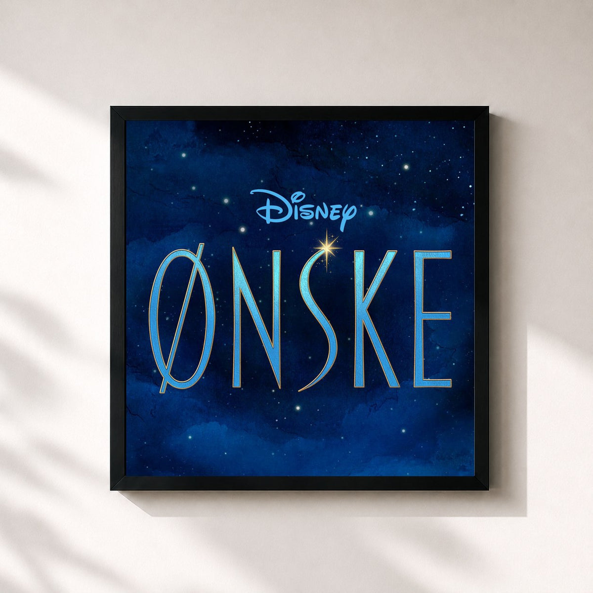 #noir Tableau carré de l'album Ønske (Originalt Norsk Soundtrack) de Julia Michaels, cadre noir 32x32 cm
