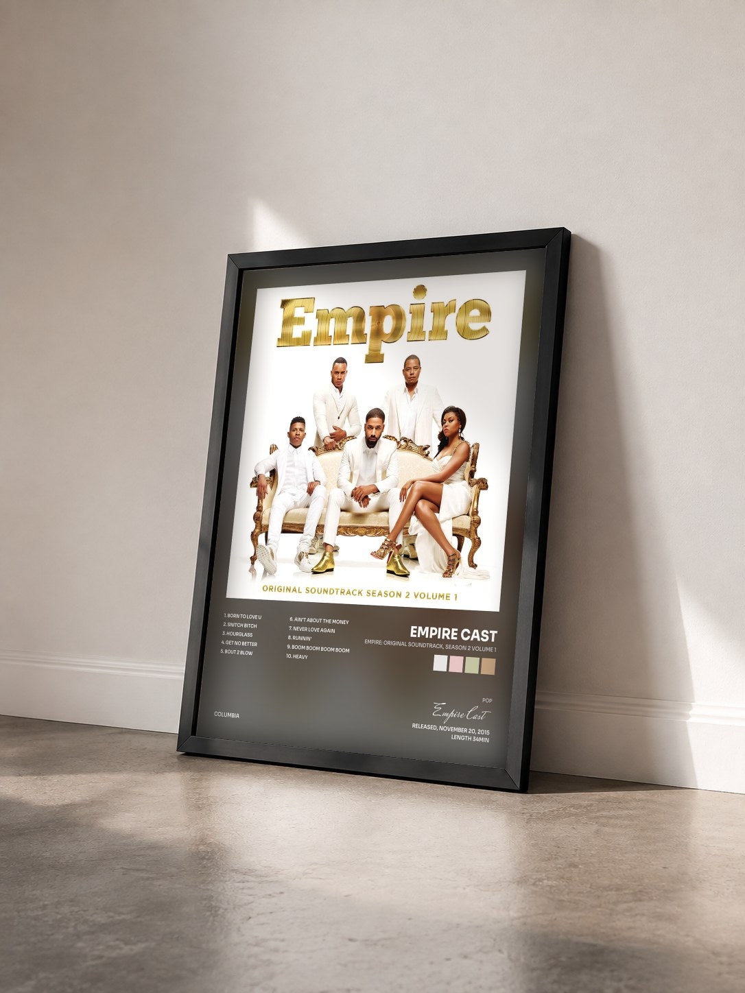 #noir Tableau de l'album Empire: Original Soundtrack, Season 2 Volume 1 de Empire Cast vu de trois quarts, cadre noir