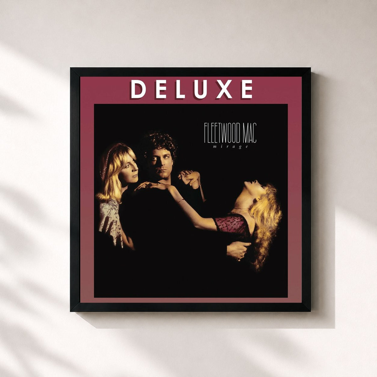 #noir Mirage (Deluxe Edition) von Fleetwood Mac als quadratischer Kunstdruck, schwarzer Rahmen 32x32 cm