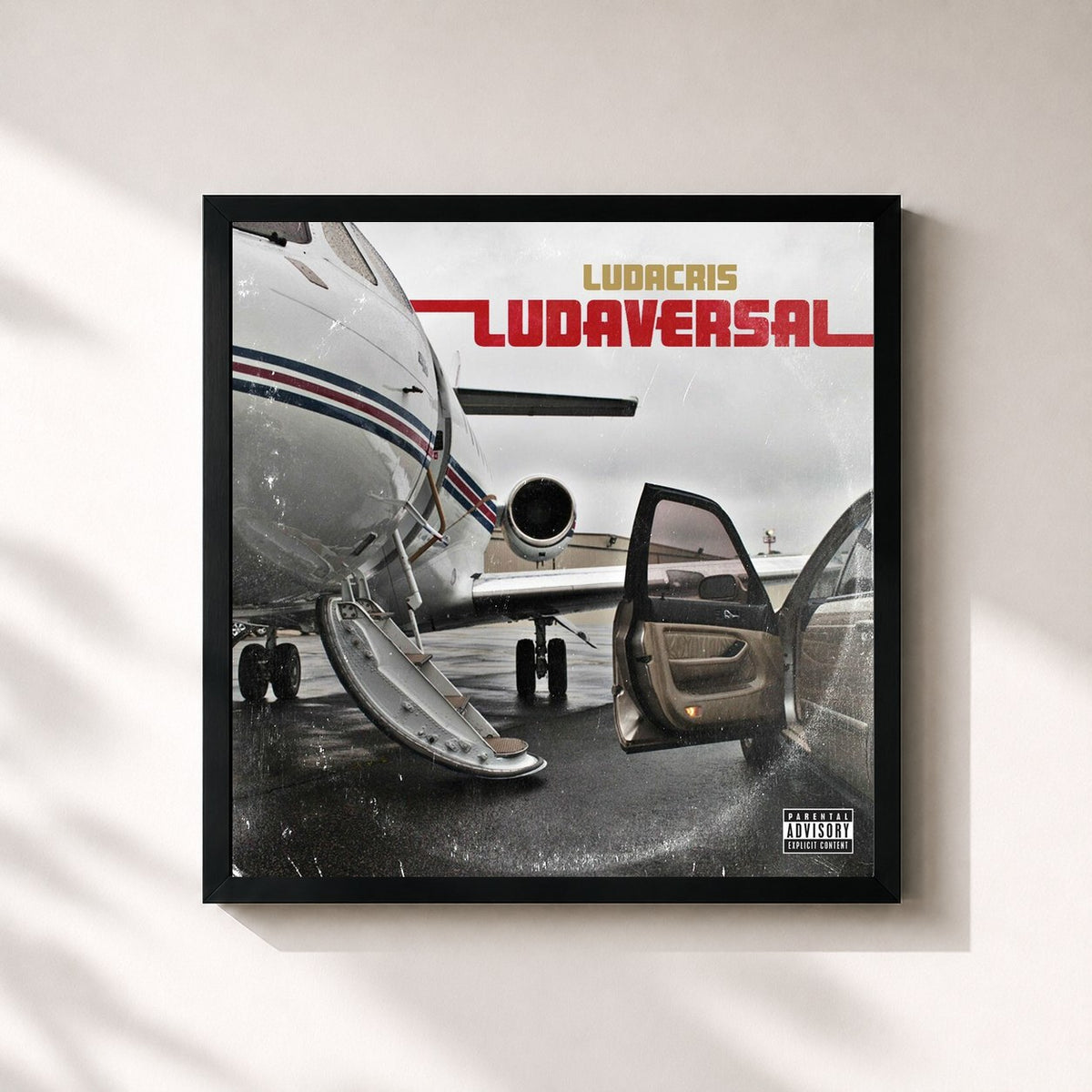 #noir Tableau carré de l'album Ludaversal (Deluxe) de Ludacris, cadre noir 32x32 cm