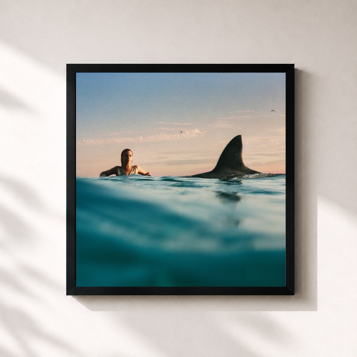 #noir Tableau carré de l'album Radical Optimism de Dua Lipa, cadre noir 32x32 cm