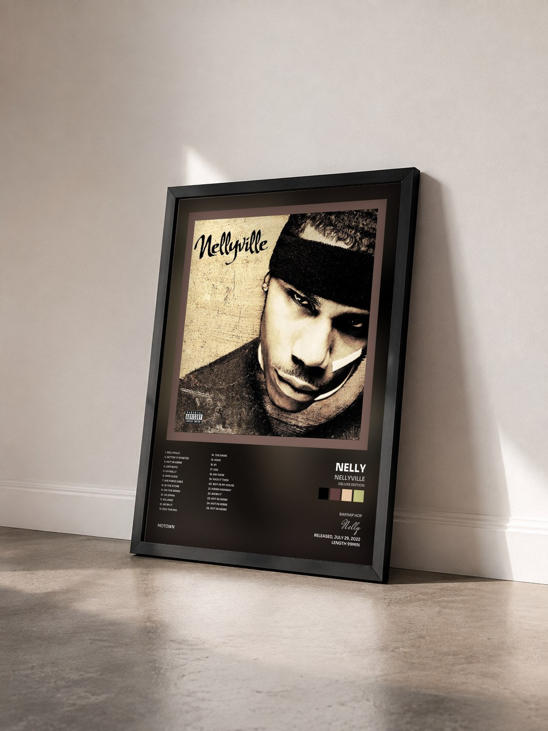#noir Nellyville (Deluxe Edition) di Nelly in stampa incorniciata vista di tre quarti, cornice nera