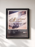 #noir Tableau de l'album A Naked Twist in My Story de Secondhand Serenade, cadre noir, imprimé et encadré en France