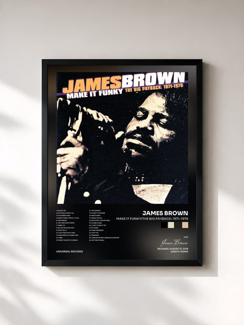 James Brown · Make It Funky/The Big Payback: 1971-1975 — Affiche encadrée