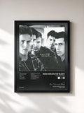 #noir Tableau de l'album Face The Music de New Kids on the Block, cadre noir, imprimé et encadré en France