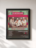 #noir Tableau de l'album El Hijo Desobediente de Mi Banda El Mexicano, cadre noir, imprimé et encadré en France