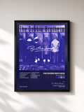 #noir Tableau de l'album Brotherhood de The Doobie Brothers, cadre noir, imprimé et encadré en France