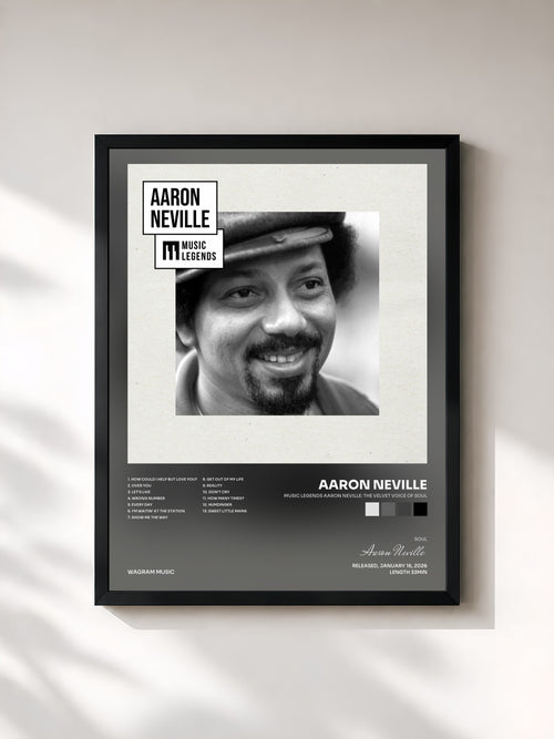 Aaron Neville · Music Legends Aaron Neville: The Velvet Voice of Soul — Affiche encadrée
