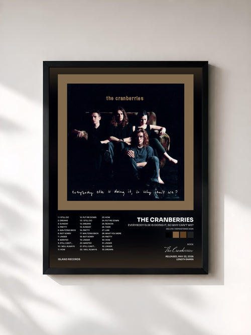 The Cranberries · Everybody Else Is Doing It, So Why Can't We? (Deluxe / Remastered 2026) — Lámina enmarcada