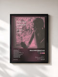 #noir Tableau de l'album Write About Love de Belle and Sebastian, cadre noir, imprimé et encadré en France
