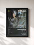 #noir Tableau de l'album Back To The Blues de Dinah Washington, cadre noir, imprimé et encadré en France